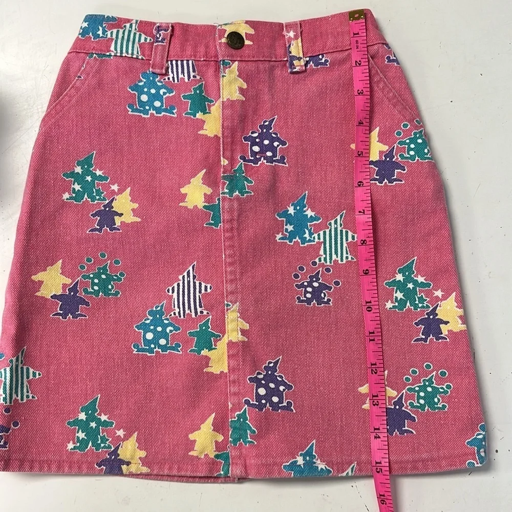 Oshkosh Vintage Denim Jean Skirt Juggling Circus Clowns 6x